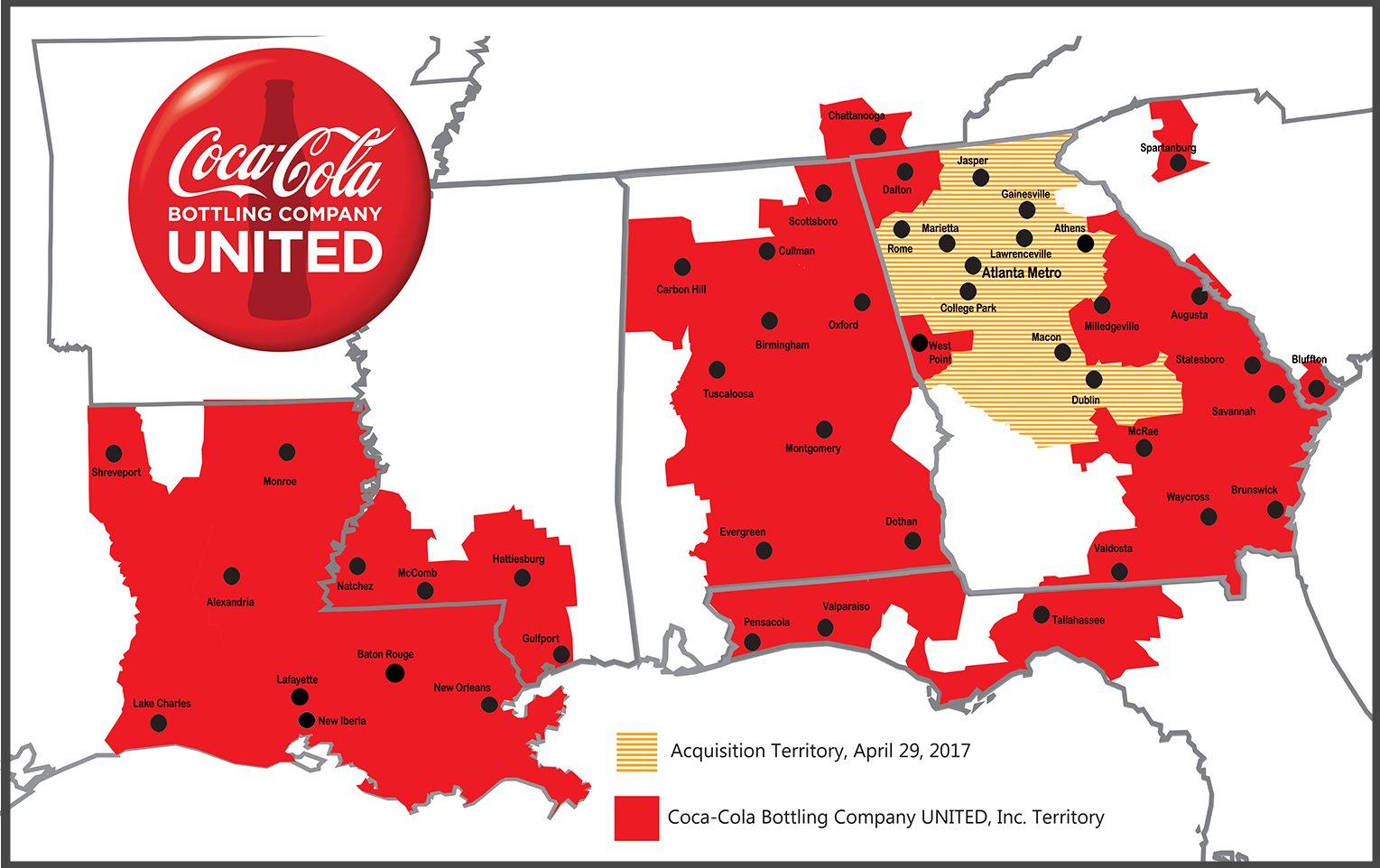 Coca Cola Distribution Map